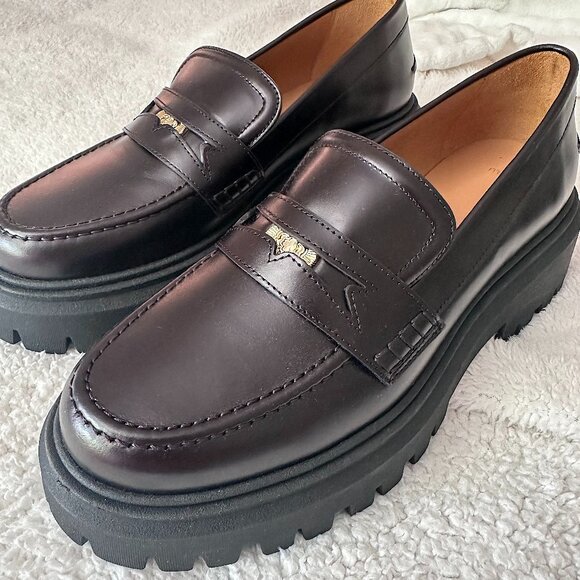 Maje Black Leather Moccasins Brand New Authentic Size 40 - Picture 1 of 8
